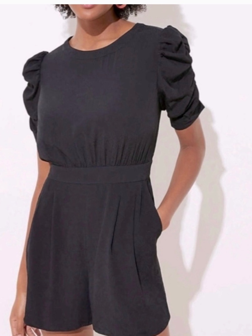 NWT LOFT black romper size 12